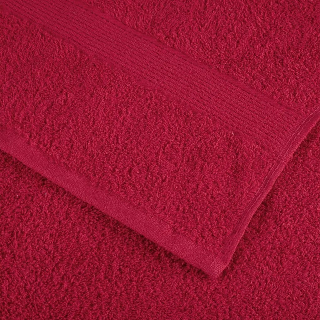 Toalhas premium SOLUND 10 pcs 100x200 cm 600 gsm vermelho