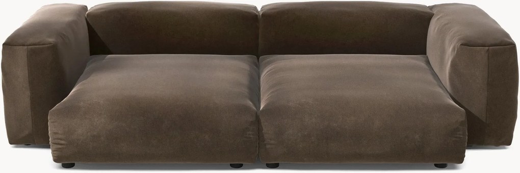 Sofá modular em veludo Vetsak (3 lugares)