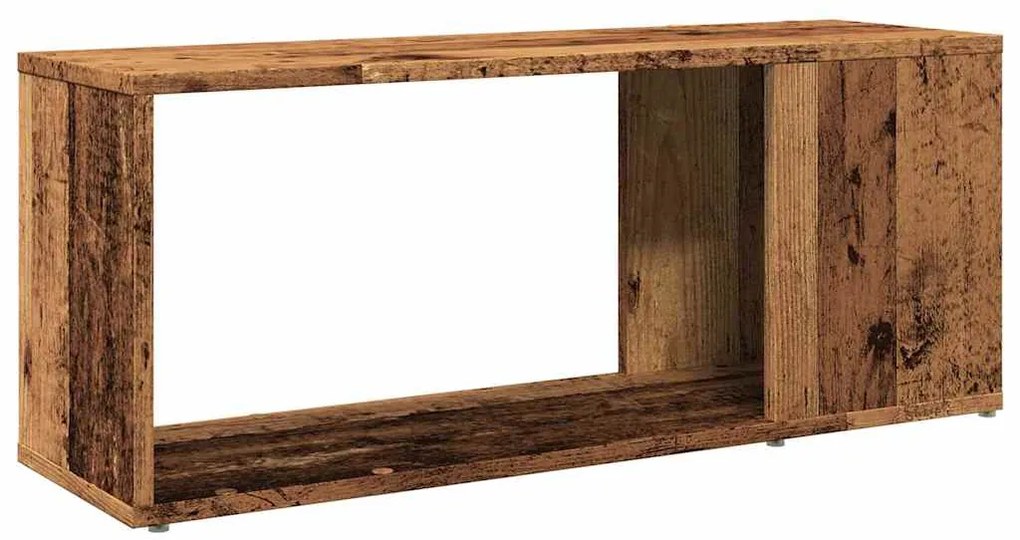 Móvel de TV 80x24x32cm derivados de madeira cor madeira velha