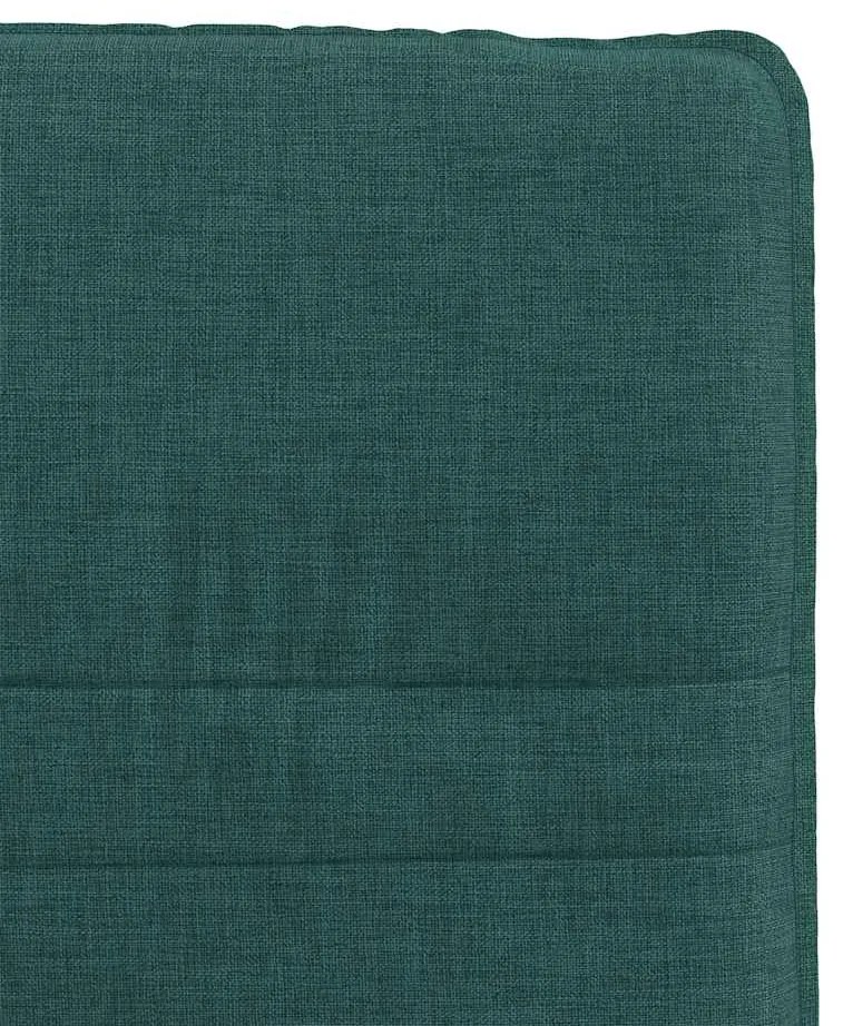 Cadeiras de jantar 4 pcs tecido verde escuro