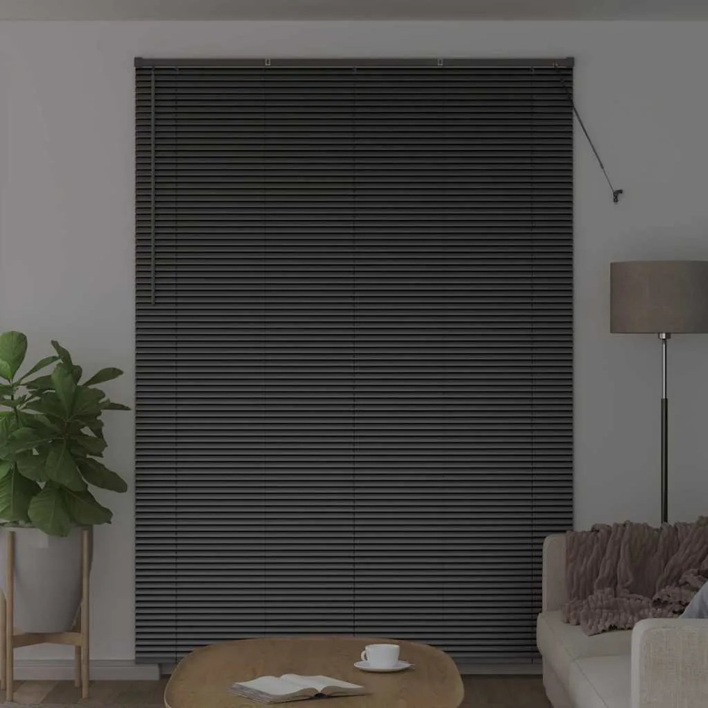 Persiana de Janela com cortinas Outros Manual Preto 160 x 220 cm Alumí