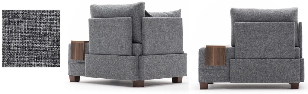 Sofá de 1 Lugar Fly – Cinza – 100x80x75 cm
