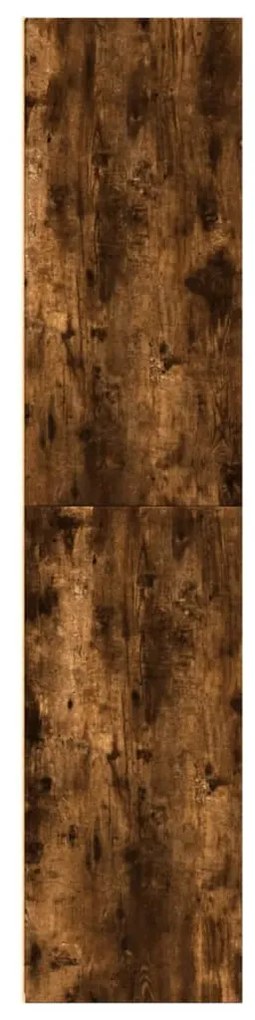 Armário alto 70x41x185 cm derivados de madeira carvalho fumado