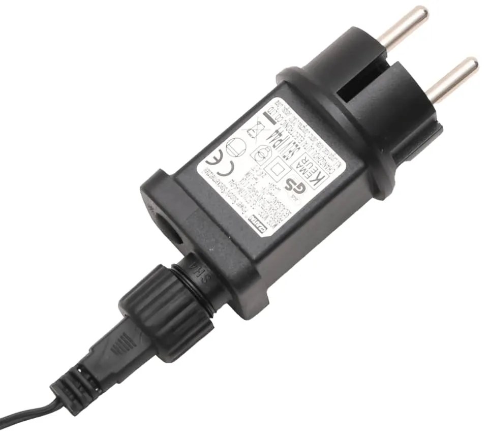 Rede luzes de natal 4x4 m 544 luzes LED int/ext branco frio