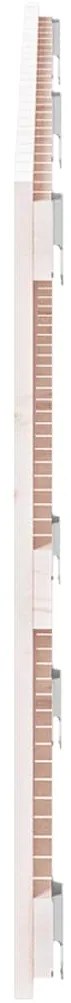 Cabeceira de parede 159,5x3x60 cm pinho maciço branco