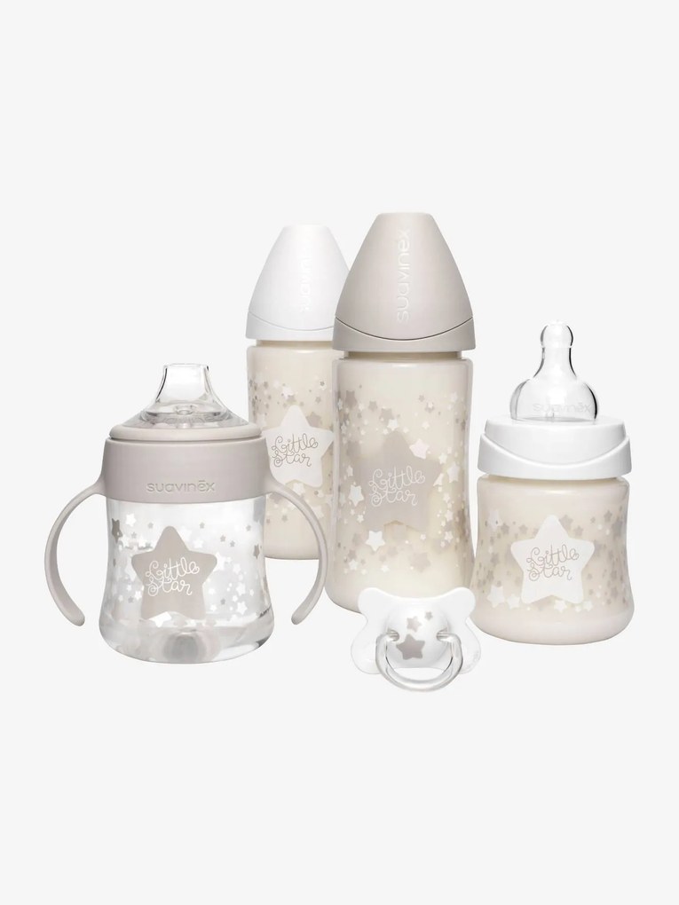 Conjunto My Essentials Estrela, da SUAVINEX branco medio liso com motivo