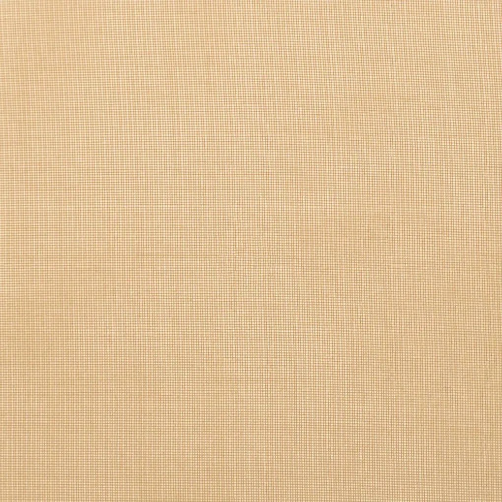 Cortinas de voile com ilhós 2 pcs areia