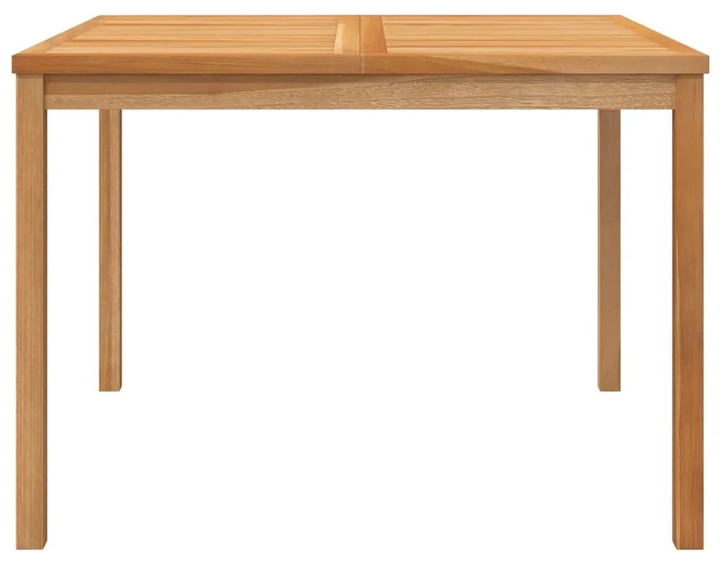 Mesa de jantar p/ jardim 110x110x77 cm madeira de teca maciça
