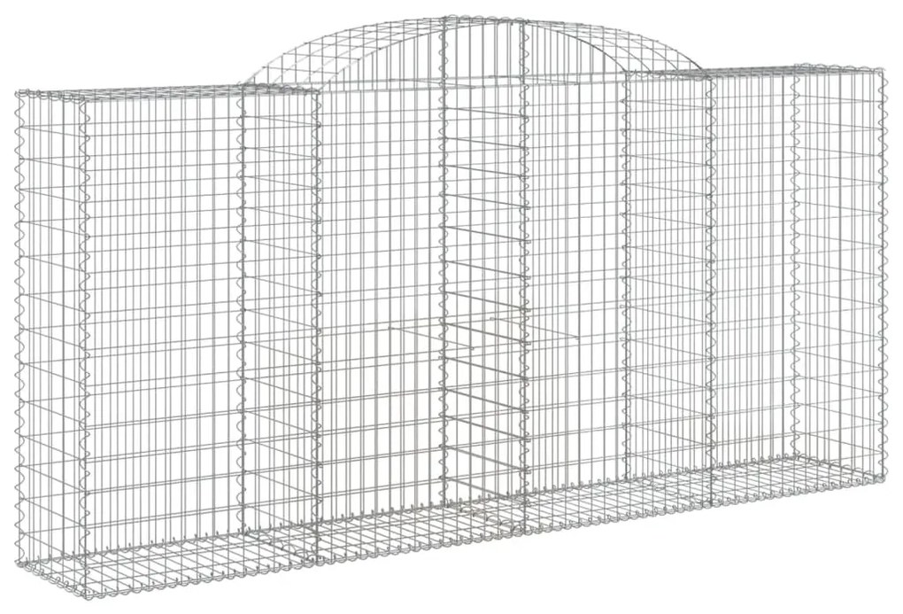 Cestos gabião arqueados 6pcs 300x50x140/160cm ferro galvanizado