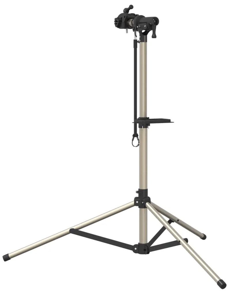 Suporte p/ reparar bicicletas ajustável 120-165 cm alumínio