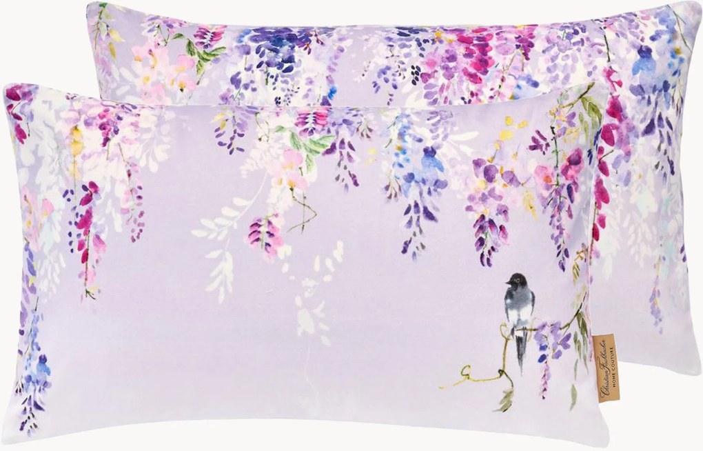 Capa de almofada reversível em veludo Purple Rain
