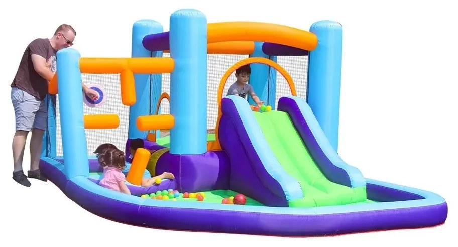 Castelo insuflável para crianças Mountain Multicolorido (inclui ventilador)