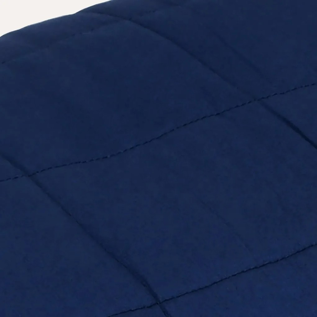 Manta pesada 5 kg 122x183 cm tecido azul