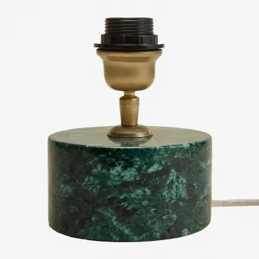 Base Para Candeeiro De Mesa Em Pedra Natural Orlena Mármore Verde Udaipur - Sklum