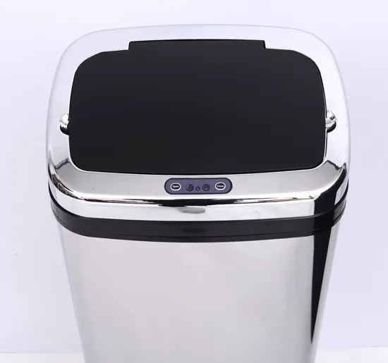 Caixote do lixo de 50 L - Caixote do Lixo com Sensor Detetor Movimento Automático Balde Aço