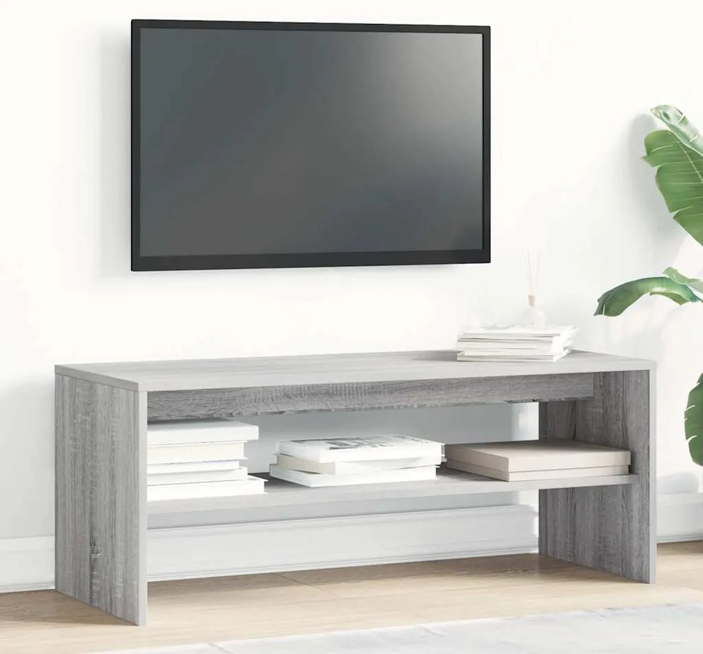 Móvel de TV 100x40x40 cm derivados de madeira cinzento sonoma