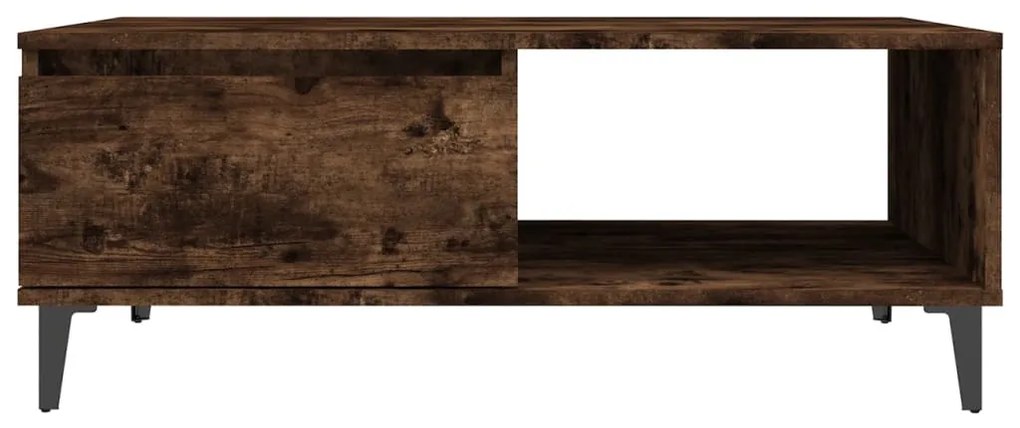 Mesa de centro 90x60x35 cm derivados de madeira carvalho fumado