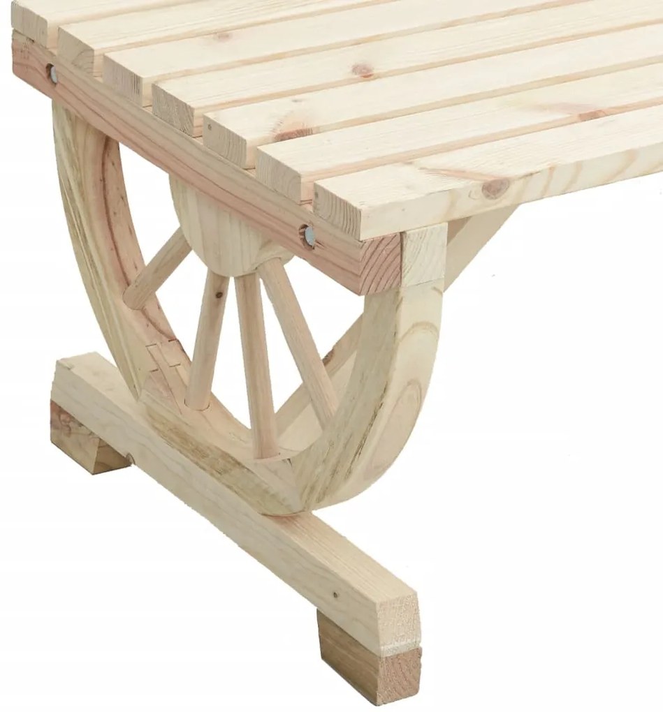 2 pcs conjunto lounge de jardim madeira de abeto maciça