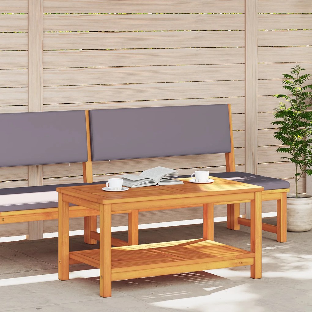 Mesa de Café 110x55x45 cm Madeira de Acácia Maciça