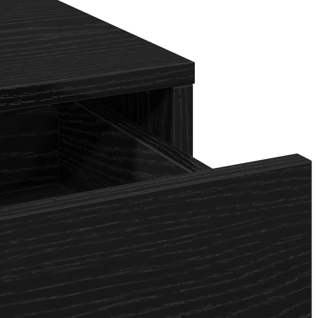 Conjunto de Touador de 3 Peças vidaXL Preto em Madeira Revestida