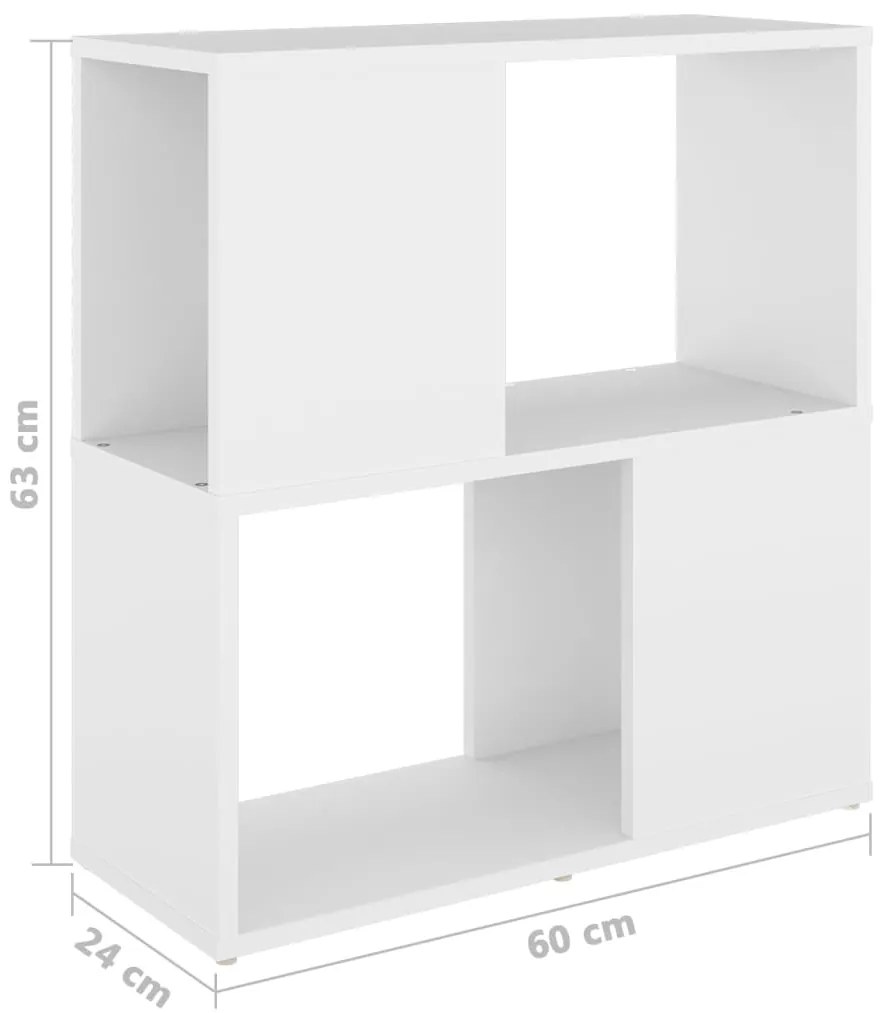Estante 60x24x63 cm derivados de madeira branco