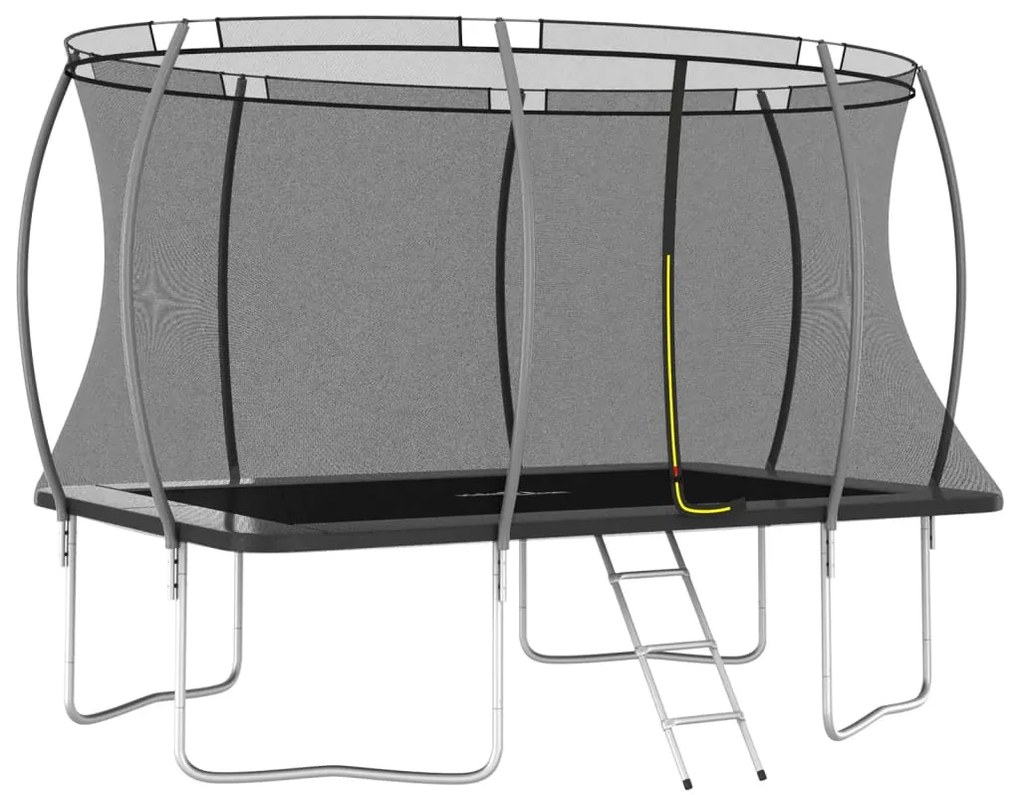 Conjunto de trampolim retangular 335x244x90 cm 150 kg