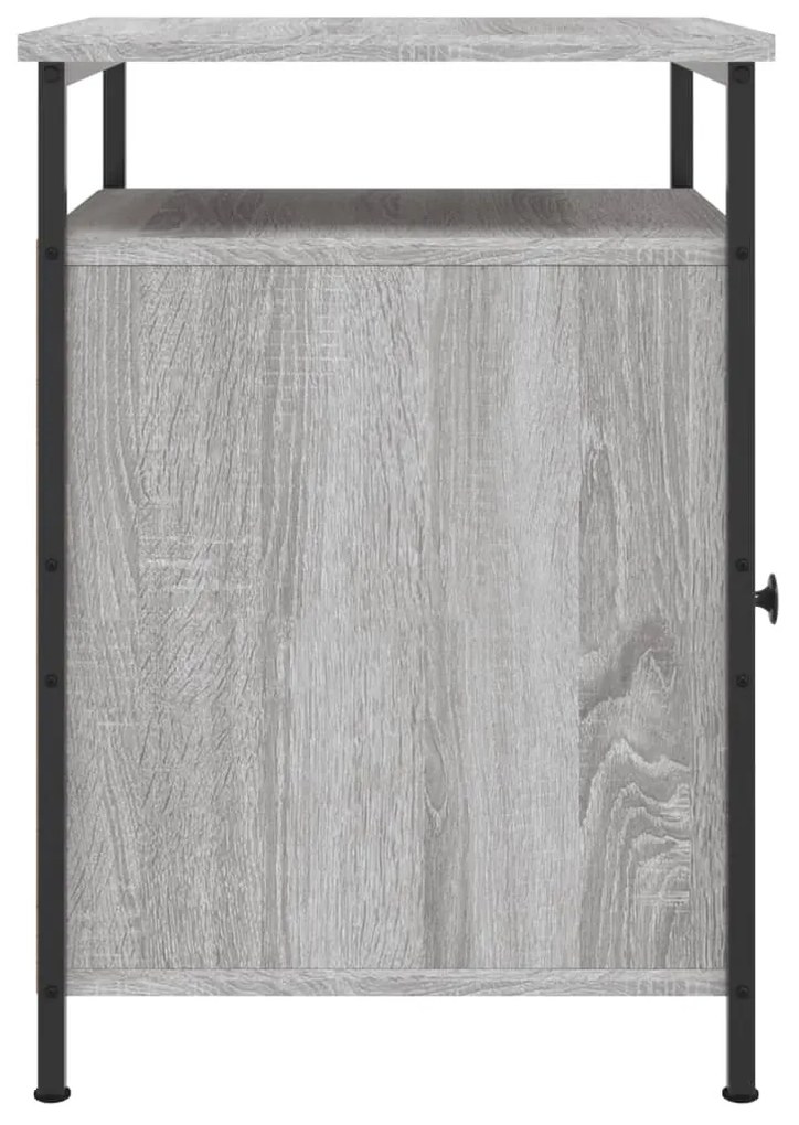 Mesas cabeceira 2 pcs 40x42x60cm deriv. madeira cinzento sonoma