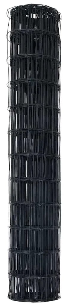 Cerca Euro Cinza 1.4x10 m Aço