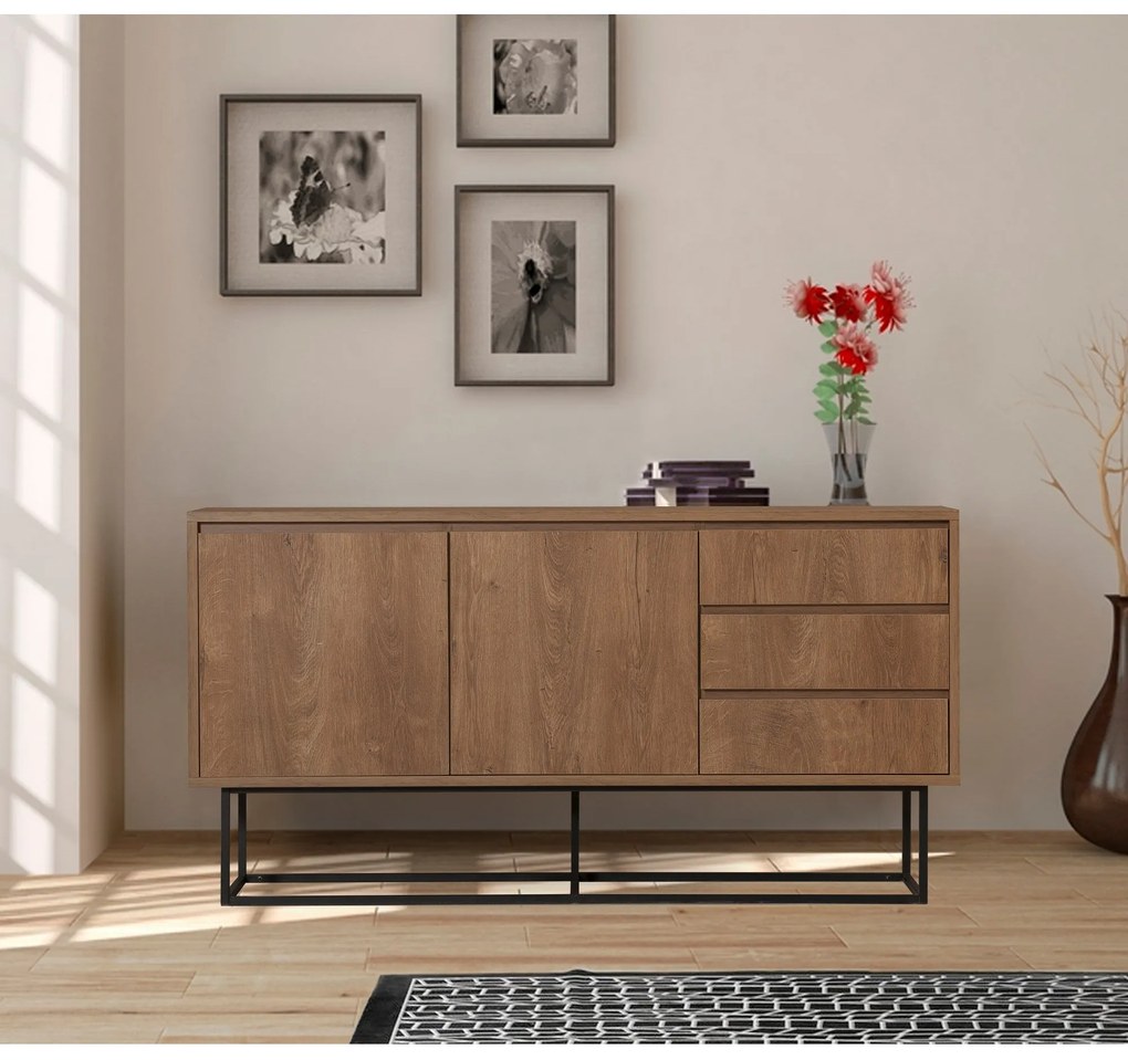 Console Ruba – Walnut Black – 140x72x36 cm