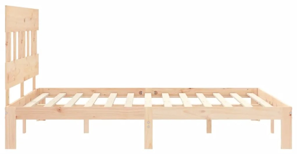 Cama sem colchão 160x200 cm madeira de pinho maciça
