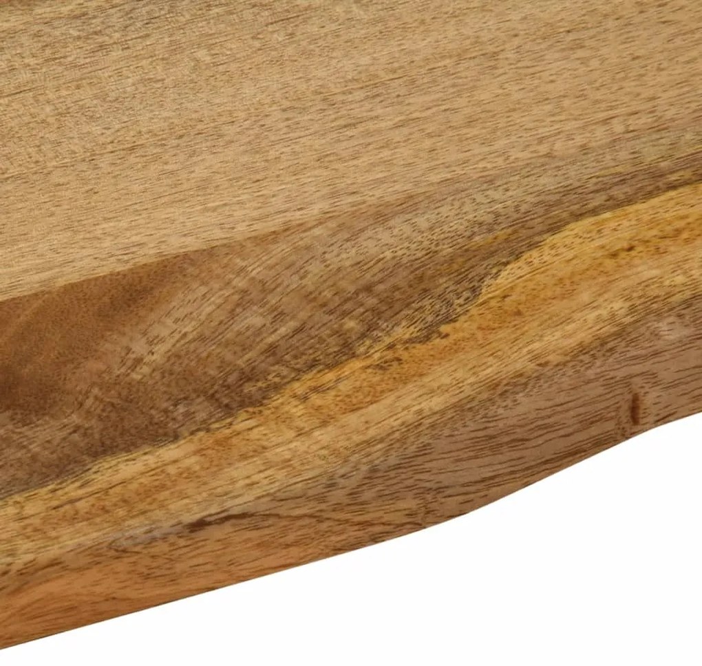 Tampo de mesa c/ borda viva 90x80x2,5 cm mangueira maciça