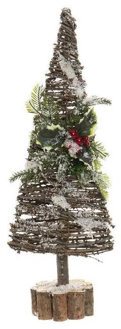 Árvore de Natal DKD Home Decor Madeira Rotim (15 x 10 x 41 cm)