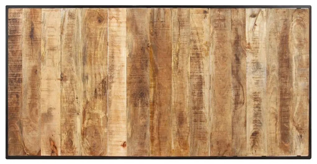 Mesa de jantar 180 cm madeira de mangueira áspera
