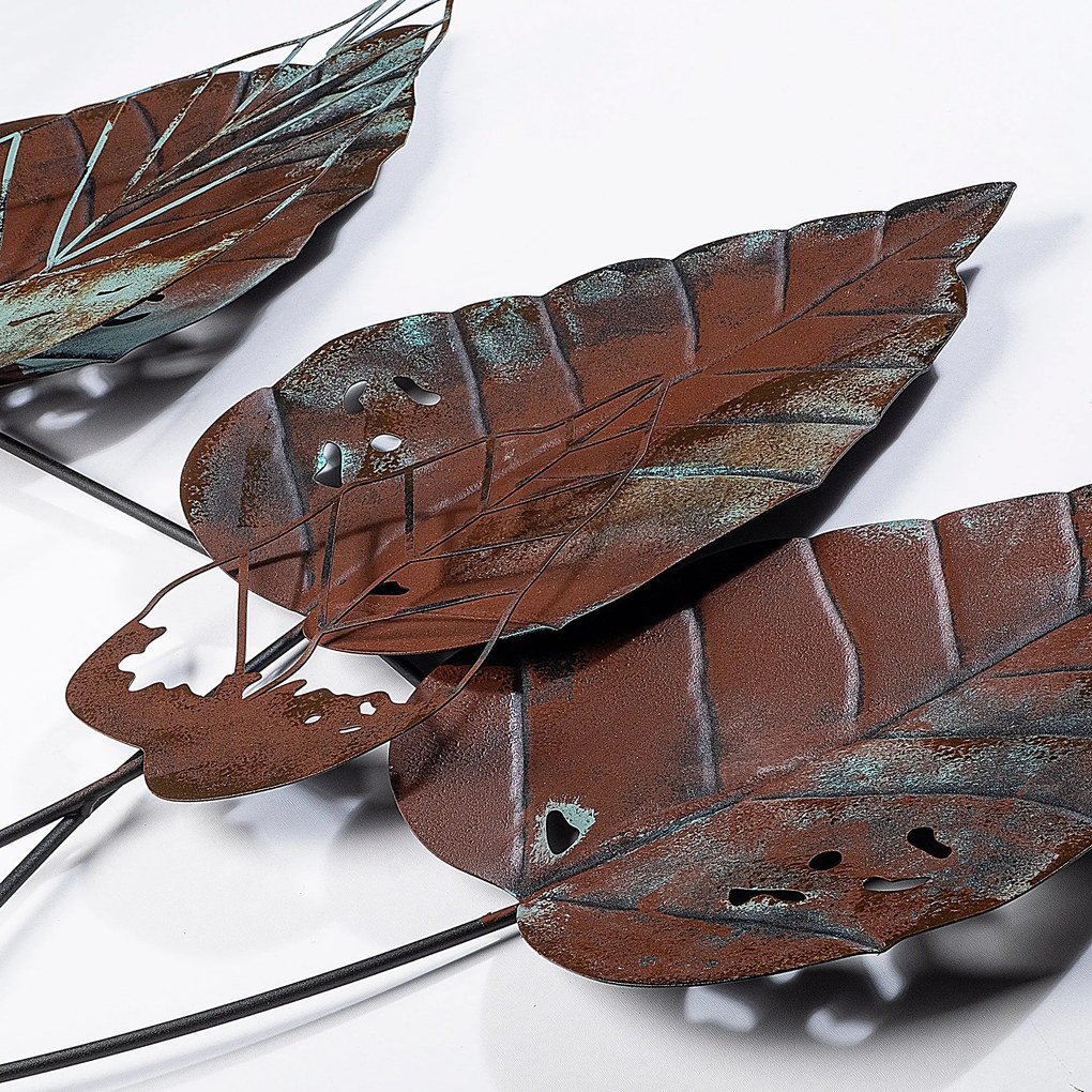 Acessório Decorativo de Parede Casting Leaf – Multicolor – 67 x 112 cm