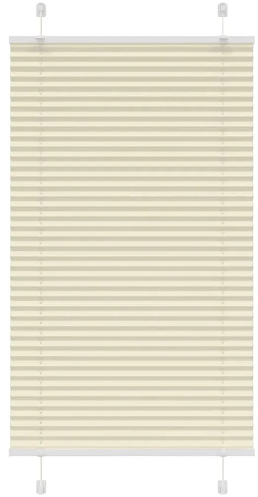 Creme Plissada Cega 70x100 cm Largura Tecido 69,4 cm Poliéster