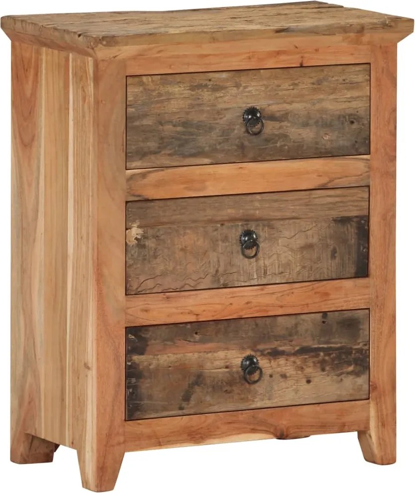 vidaXL Aparador 60x33x75 cm madeiras de acácia e recuperada maciças