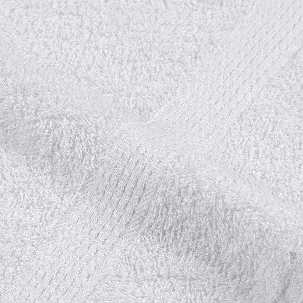 12pcs Conjunto toalhas banho 360 gsm 100% algodão branco