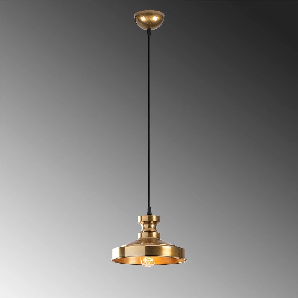 Chandelier Berceste – Dourado – 22 x 22 cm