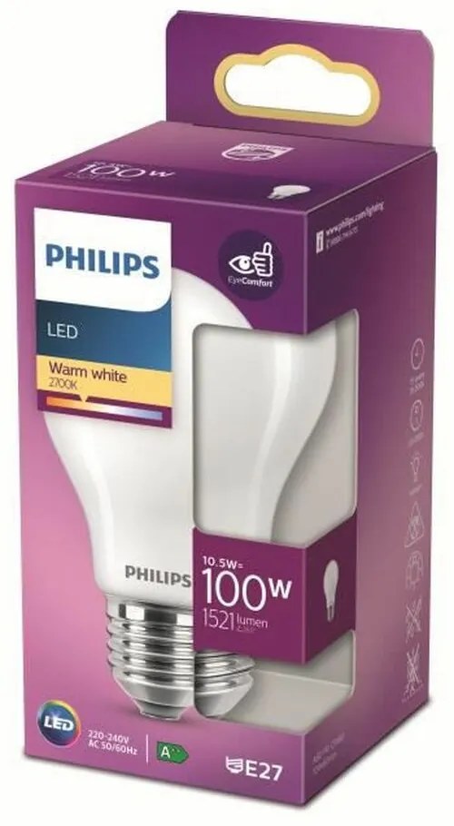 Lâmpada de Halogéneo Philips Branco Quente LED