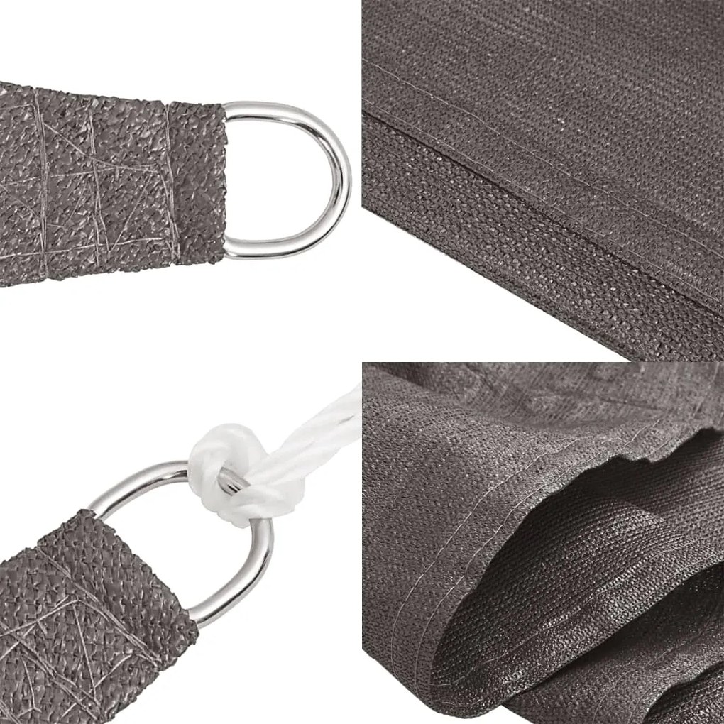 Para-sol estilo vela 160 g/m² 2x2,5 m PEAD antracite