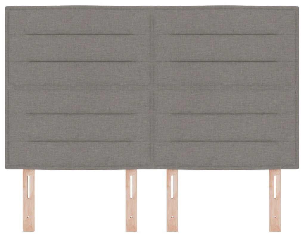 Cabeceira Design Lines Taupe 140 cm Tecido