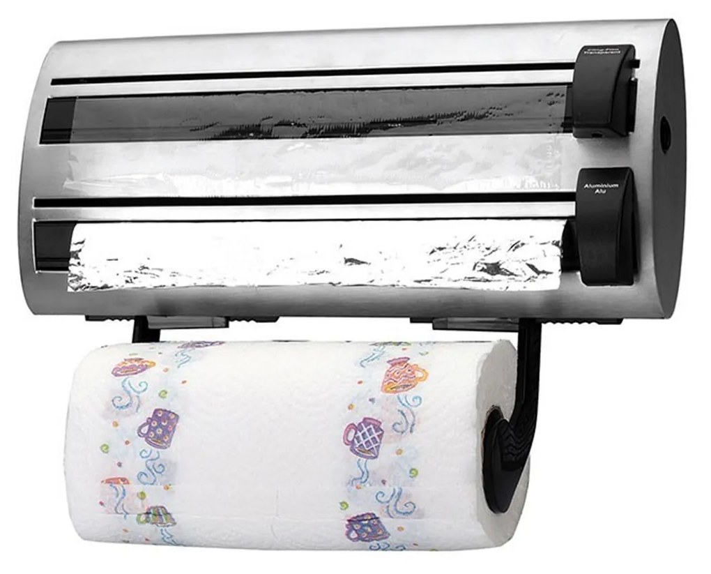 Porta Rolos Parede Inox Oval