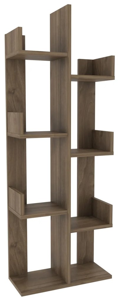 Estante Luisa – Nogueira – 50 cm x 22 cm x 173 cm