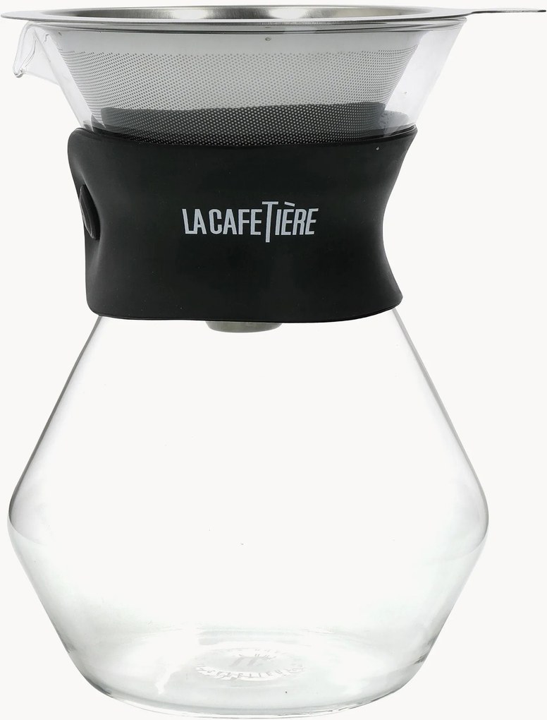 Cafeteira em vidro de borossilicato com jarra La Cafetière, conjunto de 2
