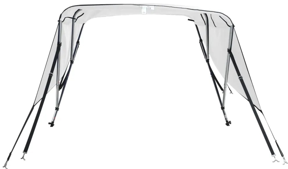 Toldo de 3 arcos Bimini c/ paredes laterais 183x(185-198)x137cm