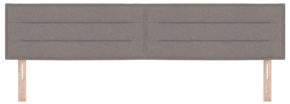 Cabeceira vidaXL Design Linhas Taupe 200 cm Tecido