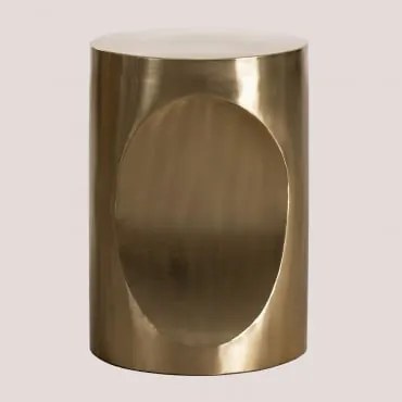 Mesa Lateral Em Metal Rui Dourado - Sklum