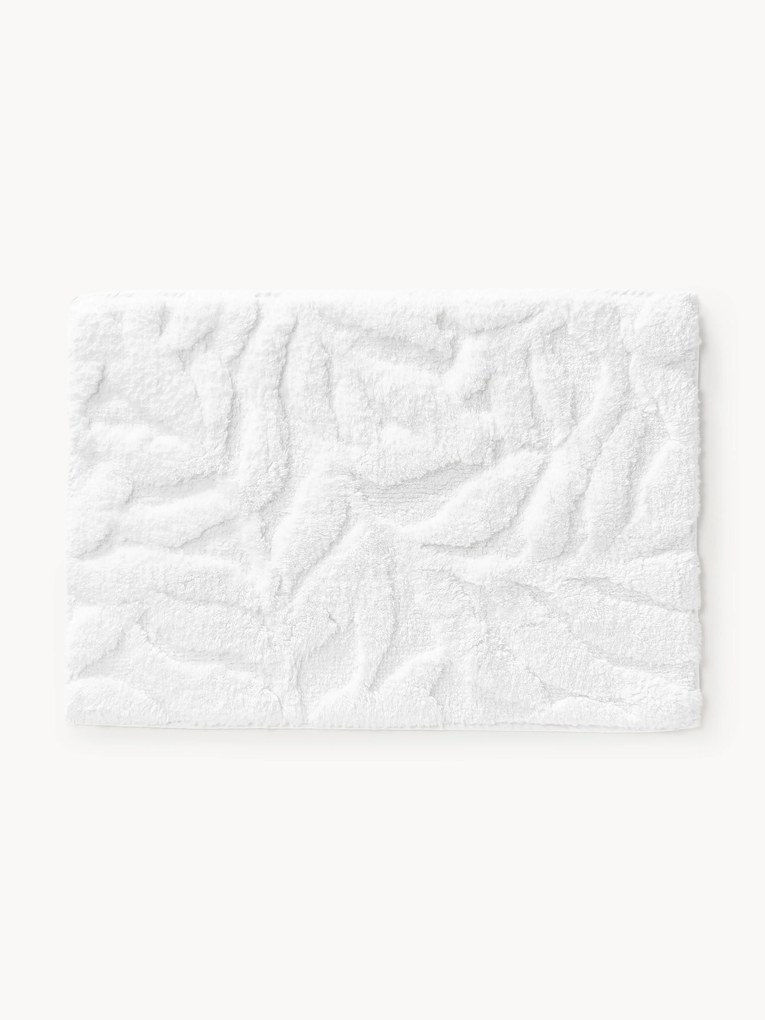 Tapete de casa de banho antiderrapante com relevo Leaf