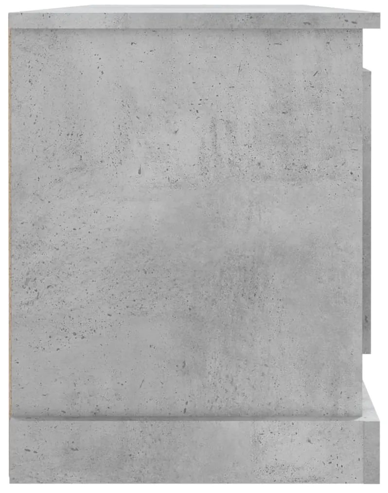 Móvel p/ TV 100x35,5x45 madeira processada cinzento cimento