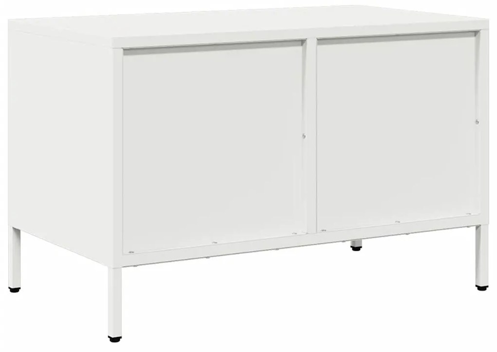 Móvel de TV 68x39x43,5 cm aço laminado a frio branco